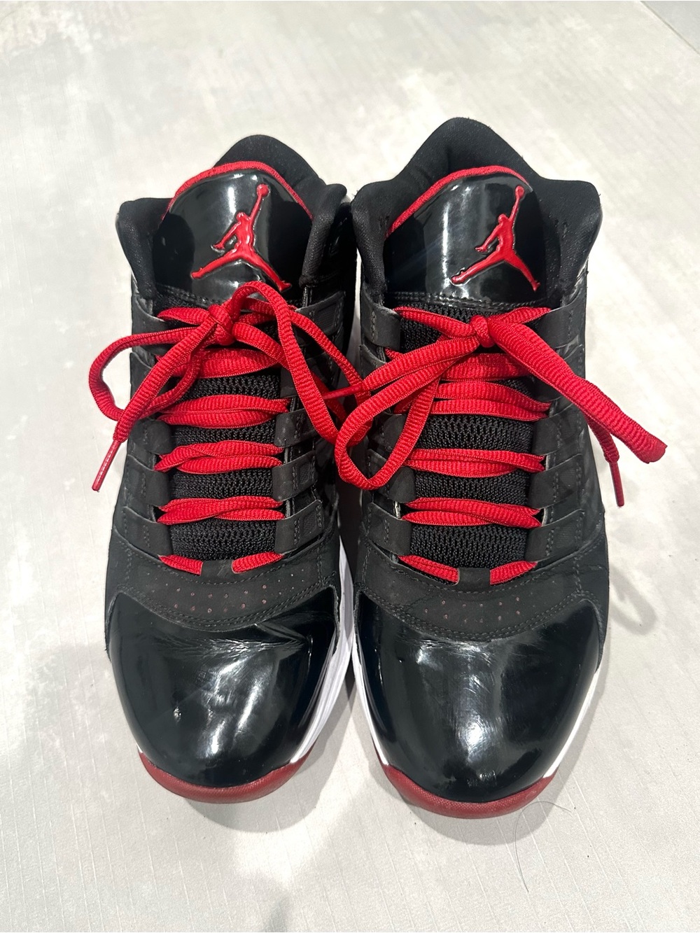 Air Jordan Big Ups "Bred" Basketball Shoes